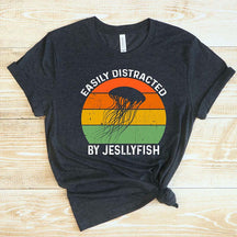 Easily Distracted by Jellyfish Ocean T-Shirt