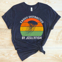 Easily Distracted by Jellyfish Ocean T-Shirt