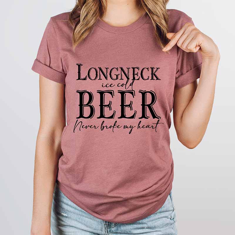 Longneck Ice Cold Beer Lyrics T-Shirt