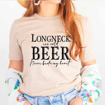 Longneck Ice Cold Beer Lyrics T-Shirt