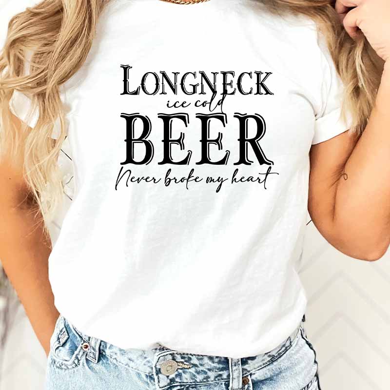 Longneck Ice Cold Beer Lyrics T-Shirt